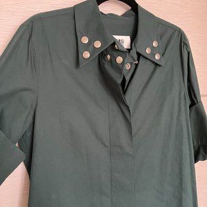 Maison Margiela Green Shirt Dress